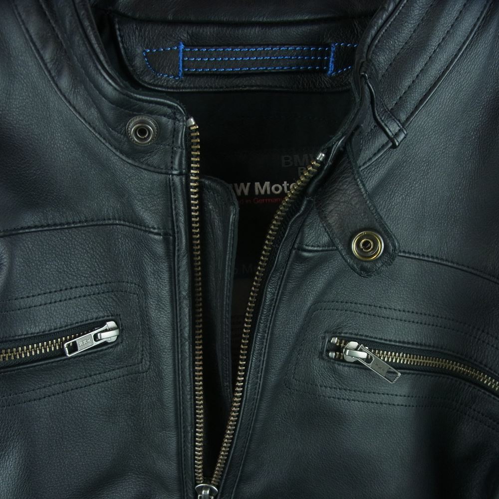 ビーエムダブリュー Motorrad モトラッド シングル ライダース ジャケット プロテクター ブラック系 M【中古】
