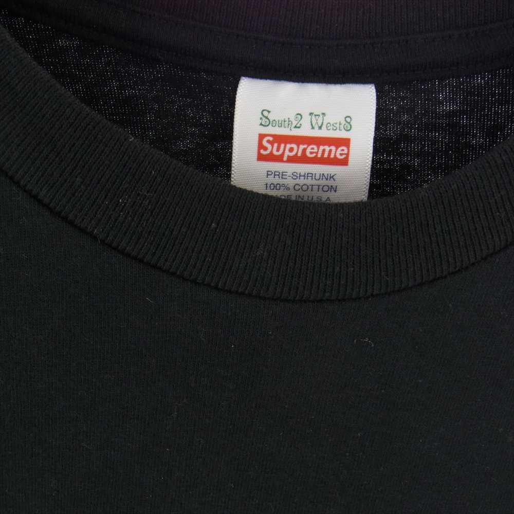 Supreme シュプリーム 21SS × SOUTH2 WEST8 2021SS L/S Pocket Tee × サウスツー ウエストエイト ロングスリーブ ポケット Tシャツ 長袖 カットソー ブラック系 M【美品】【中古】