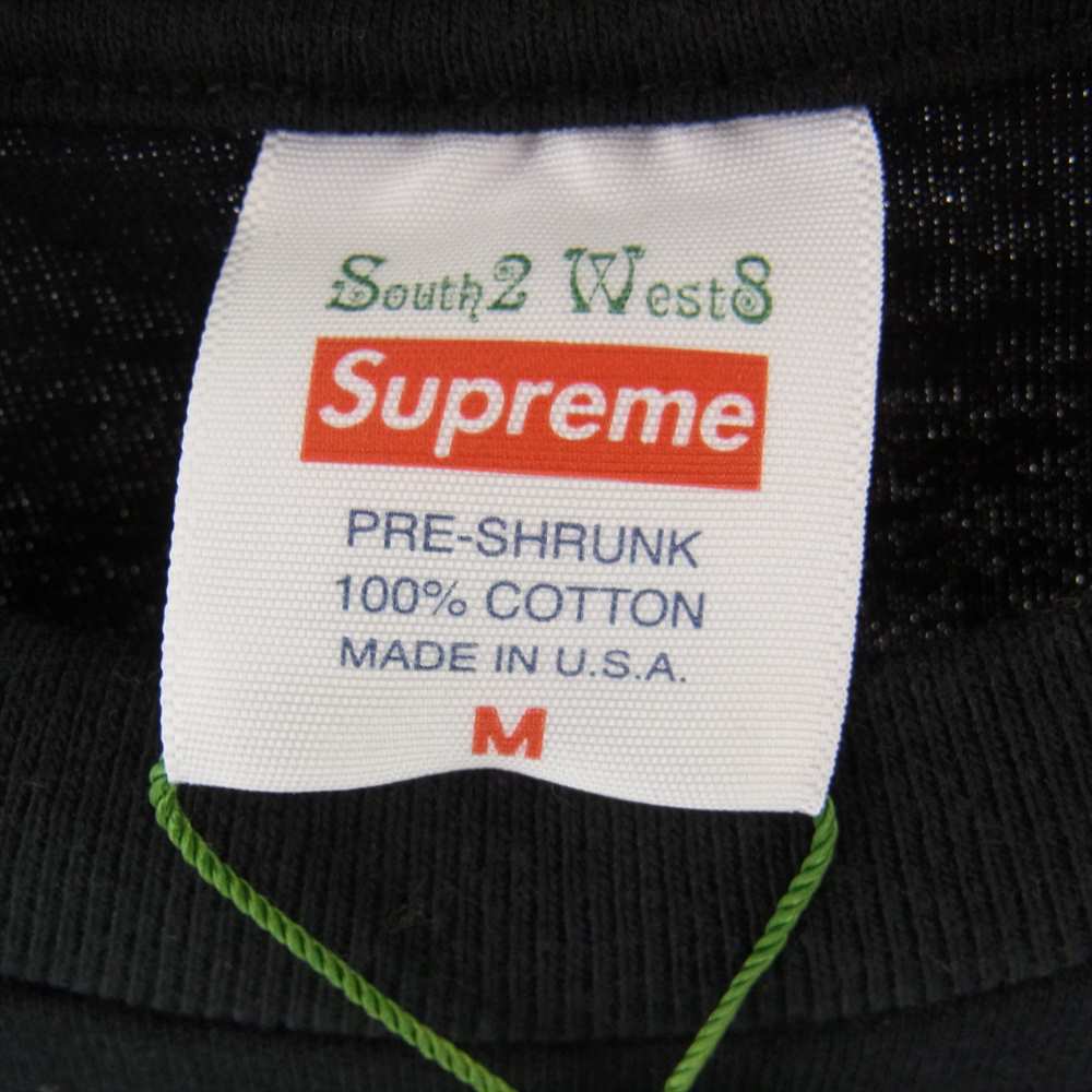 Supreme シュプリーム 21SS × SOUTH2 WEST8 2021SS L/S Pocket Tee × サウスツー ウエストエイト ロングスリーブ ポケット Tシャツ 長袖 カットソー ブラック系 M【美品】【中古】