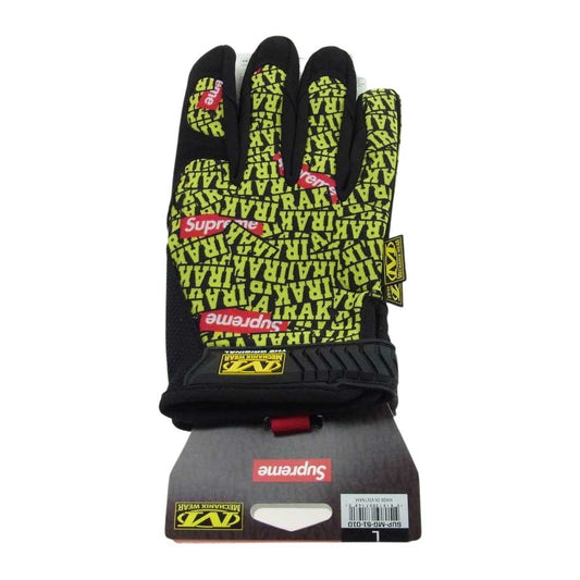Supreme シュプリーム Mechanix Work Gloves Yellow アイラック メカニクス ワーク グローブス グローブ 手袋 マルチカラー系 L【新古品】【未使用】【中古】