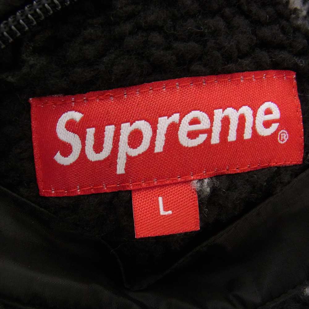 Supreme シュプリーム 19AW Reversible Bandana Fleece Jacket リバーシブル バンダナ フリース ジャケット ブルゾン ペイズリー グレー系 L【極上美品】【中古】