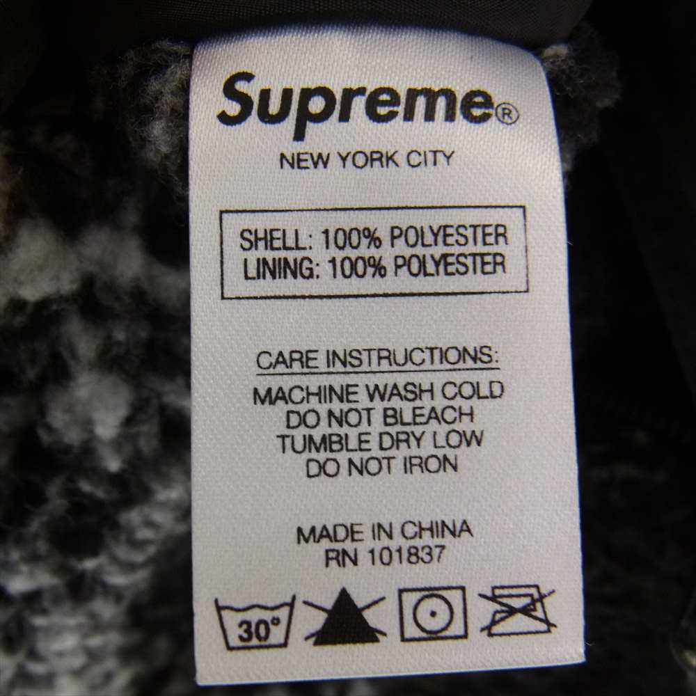 Supreme シュプリーム 19AW Reversible Bandana Fleece Jacket リバーシブル バンダナ フリース ジャケット ブルゾン ペイズリー グレー系 L【極上美品】【中古】