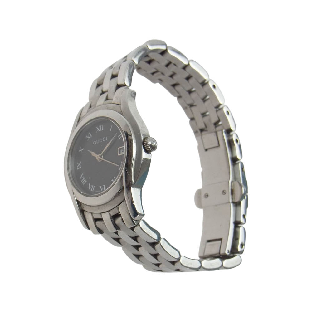 GUCCI グッチ 5500L アナログ クォーツ 腕時計  シルバー系【中古】