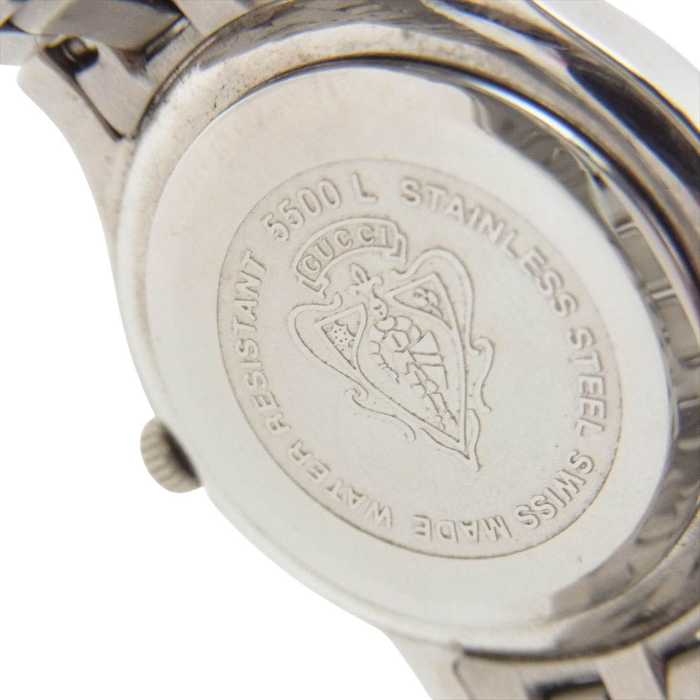 GUCCI グッチ 5500L アナログ クォーツ 腕時計  シルバー系【中古】