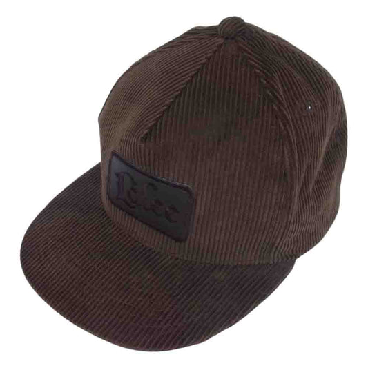 CALEE キャリー  CORDUROY LEATHER WAPPEN CAP コーデュロイ キャップ ブラウン系【中古】