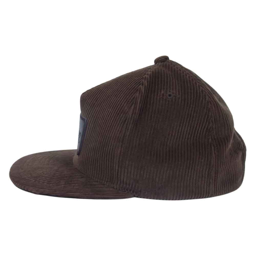 CALEE キャリー  CORDUROY LEATHER WAPPEN CAP コーデュロイ キャップ ブラウン系【中古】