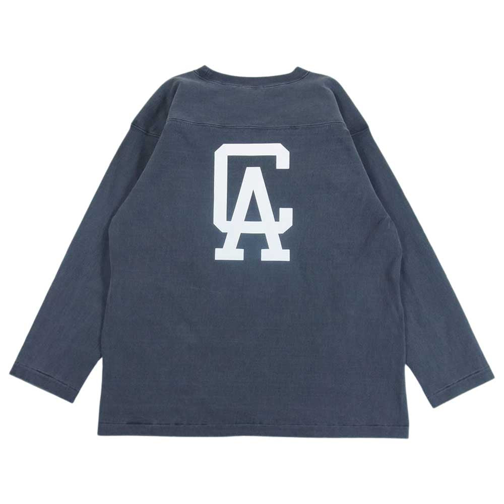 STANDARD CALIFORNIA スタンダードカリフォルニア Heavyweight Football Long Sleeve T フットボール シャツ 7分丈 チャコール系 L【中古】