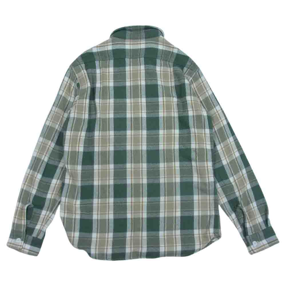 STANDARD CALIFORNIA スタンダードカリフォルニア 21AW SD Flannel Check Shirt チェック ヘビーネル シャツ グリーン系 M【中古】