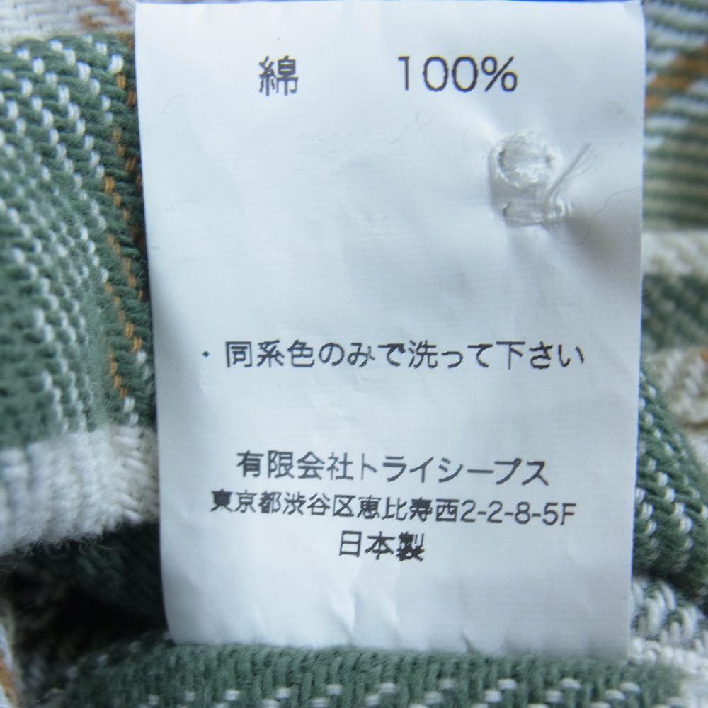 STANDARD CALIFORNIA スタンダードカリフォルニア 21AW SD Flannel Check Shirt チェック ヘビーネル シャツ グリーン系 M【中古】