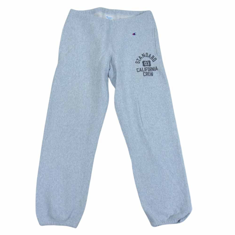 STANDARD CALIFORNIA スタンダードカリフォルニア Champion × SD R.W SWEAT PANTS チャンピオン スタカリ リバースウェーブ スウェットパンツ グレー系 L【中古】