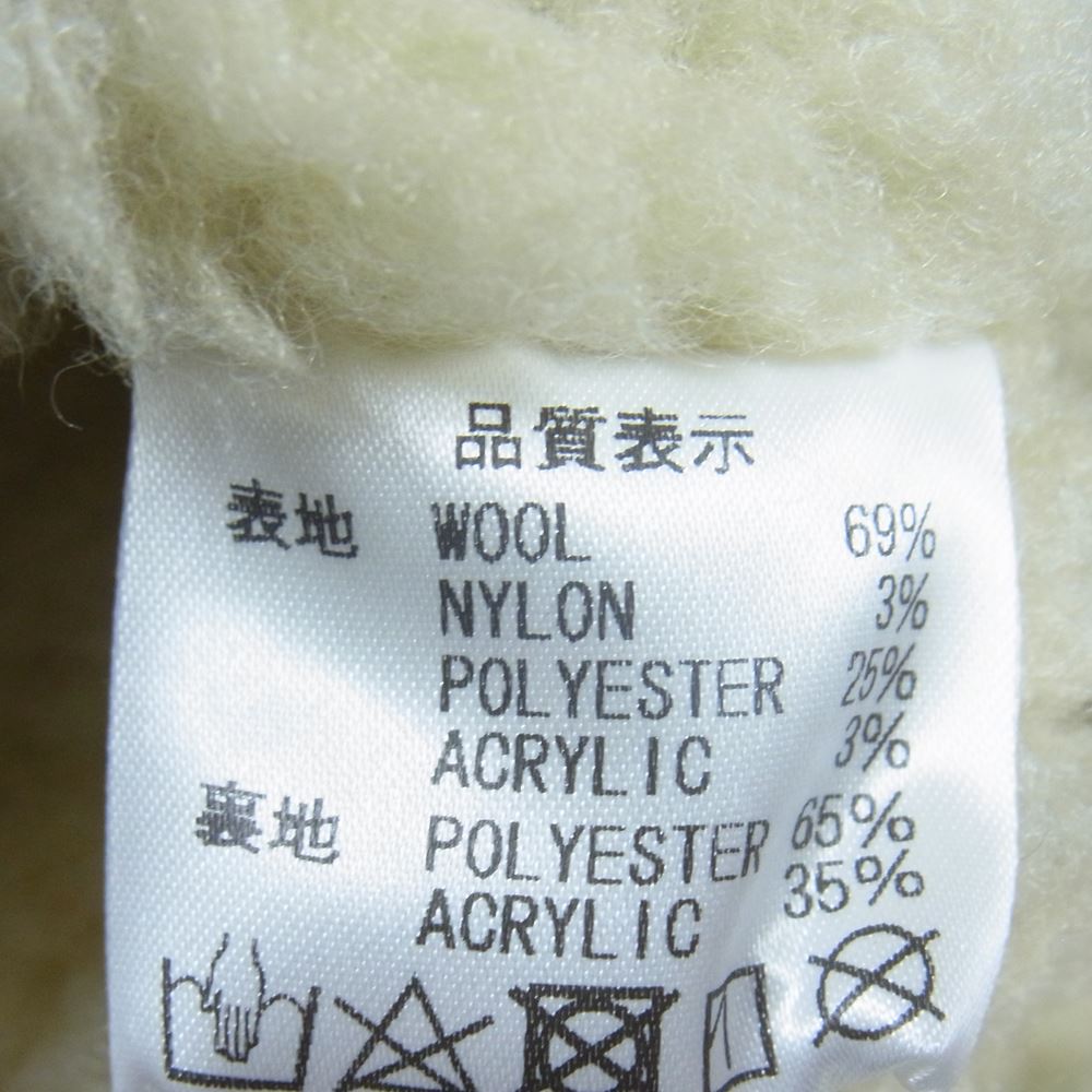 HideandSeek ハイドアンドシーク BOA CHECK CPO SHIRT JACKET ボア シャツ ジャケット ブラウン系 M【美品】【中古】