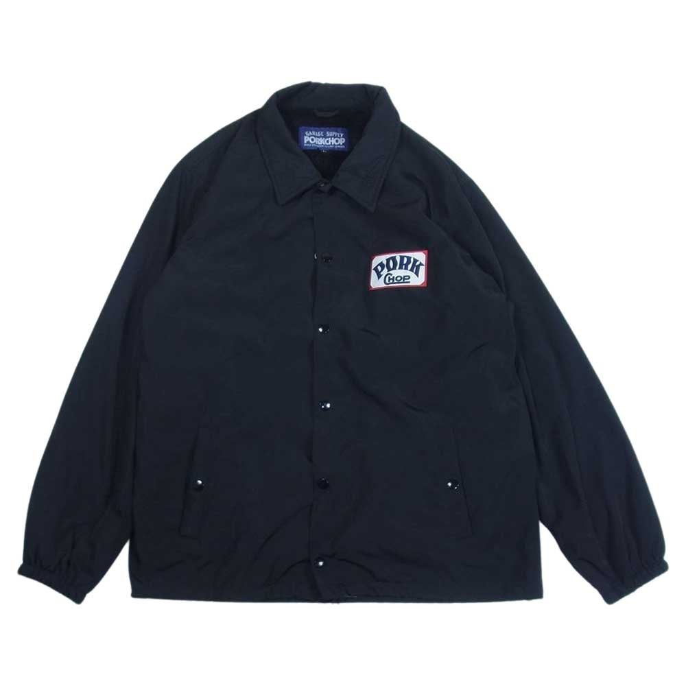 ポークチョップ ボア コーチ ジャケット ブラック系 L【美品】【中古】