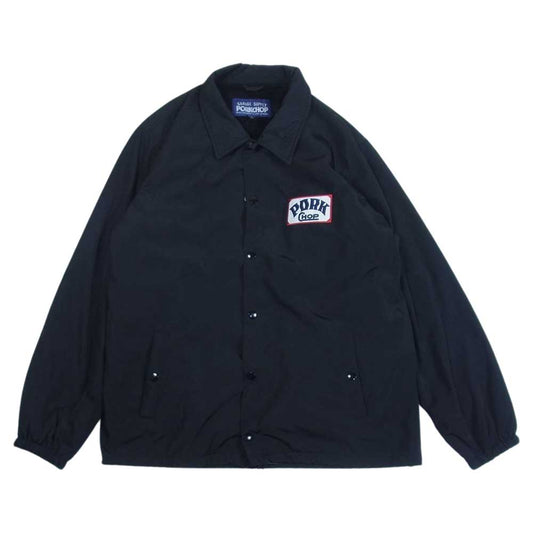 ポークチョップ ボア コーチ ジャケット ブラック系 L【美品】【中古】