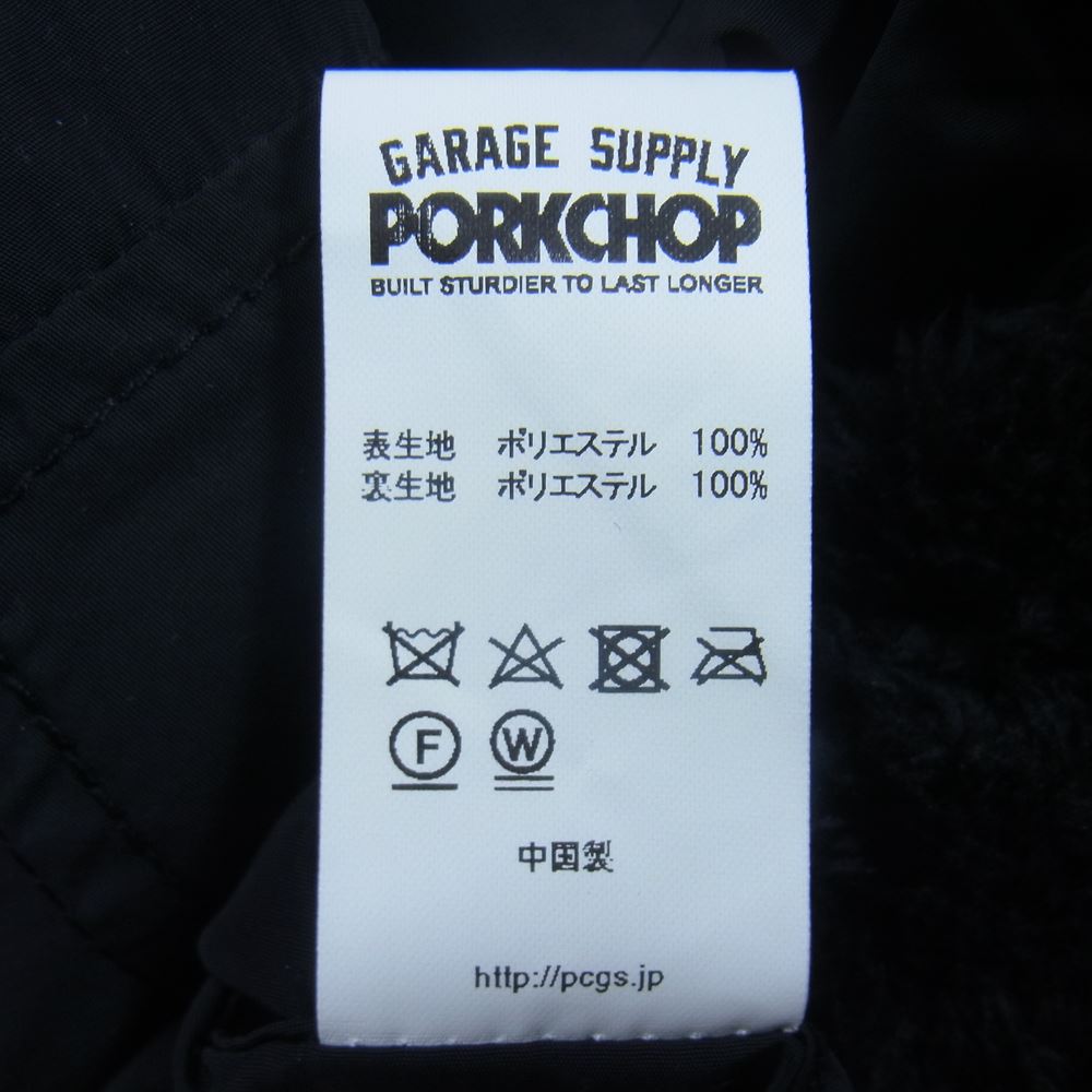 ポークチョップ ボア コーチ ジャケット ブラック系 L【美品】【中古】