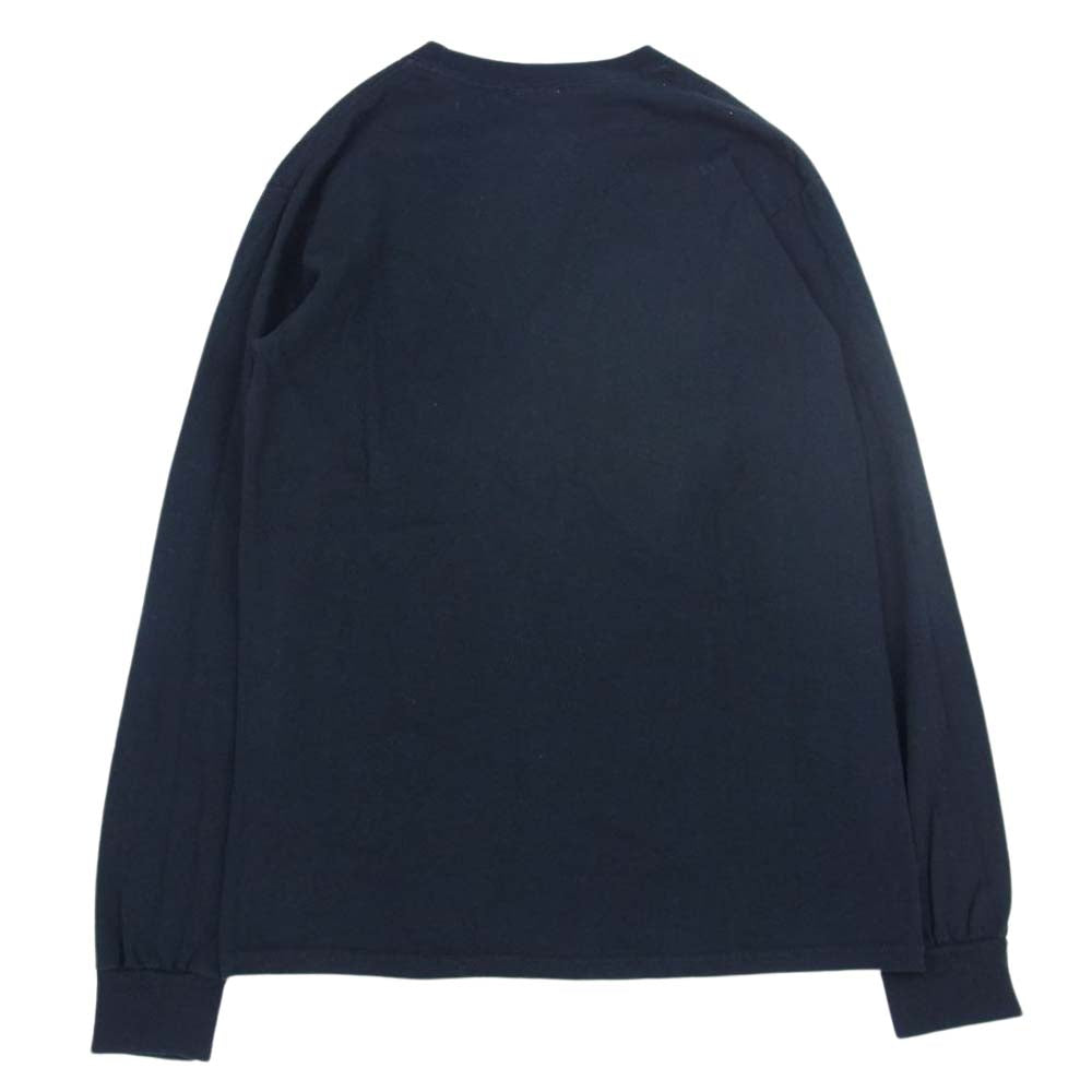 サウスツーウエストエイト レザーポケット クルーネック 長袖 Tシャツ ネイビー系 S【中古】