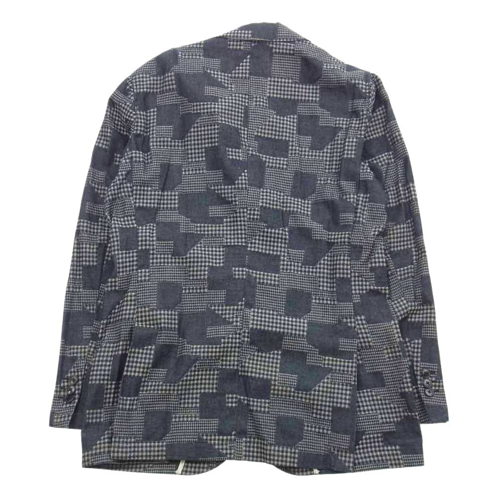 リング ジャケット チェック柄 スーツ ジャケット パンツ ショーツ セット グレー系 42【中古】