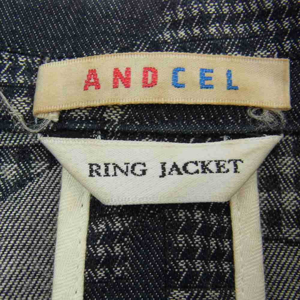 リング ジャケット チェック柄 スーツ ジャケット パンツ ショーツ セット グレー系 42【中古】