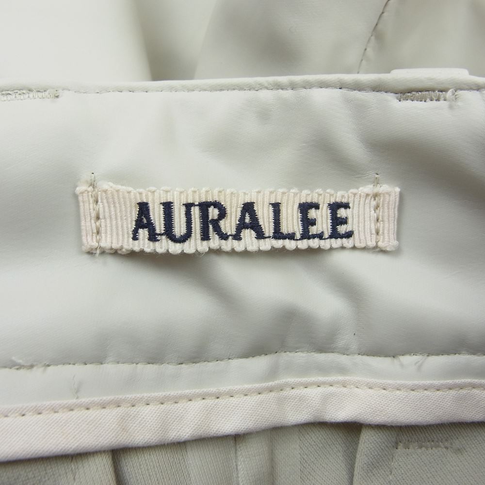 AURALEE オーラリー 20ss A20SP05RB SOFT RUBBER ハーフ パンツ オフホワイト系【中古】