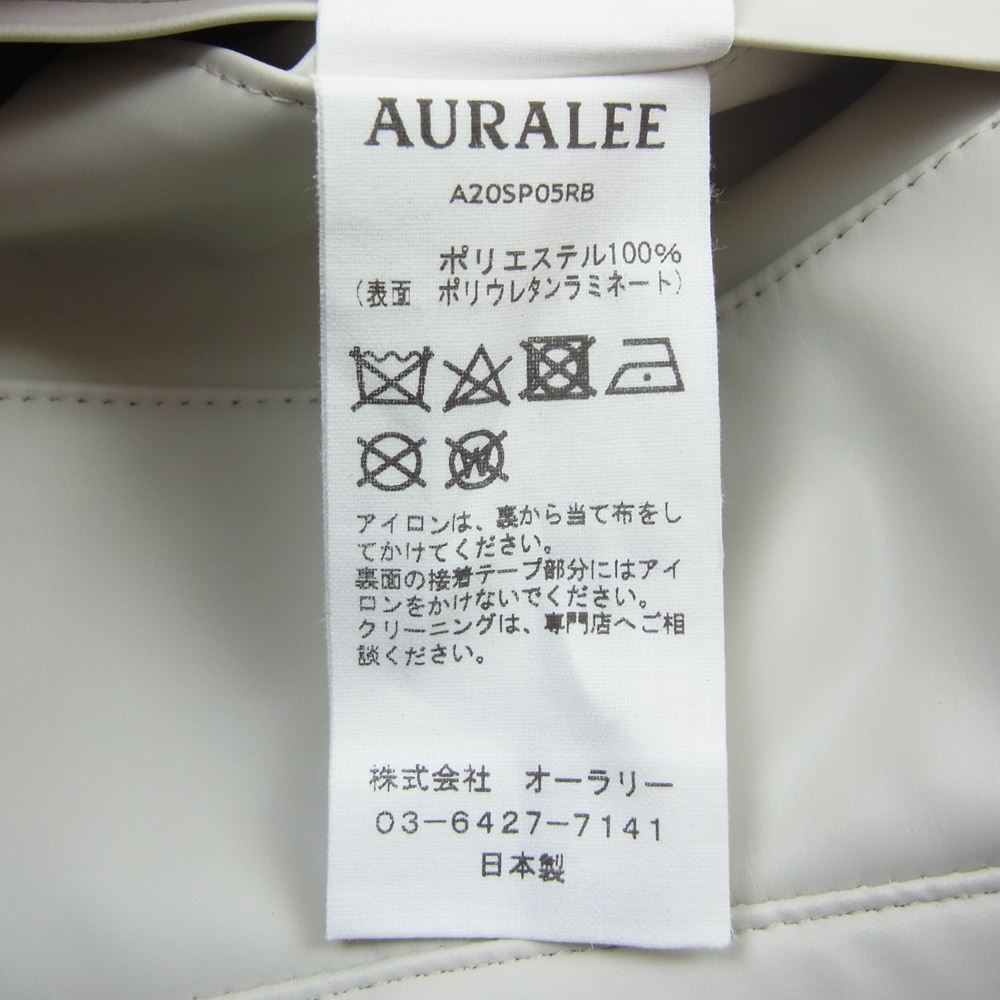 AURALEE オーラリー 20ss A20SP05RB SOFT RUBBER ハーフ パンツ オフホワイト系【中古】