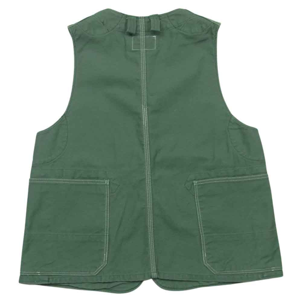 Engineered Garments エンジニアードガーメンツ コーデュロイ 切替 コットン ベスト アメリカ製 カーキ系 S【中古】