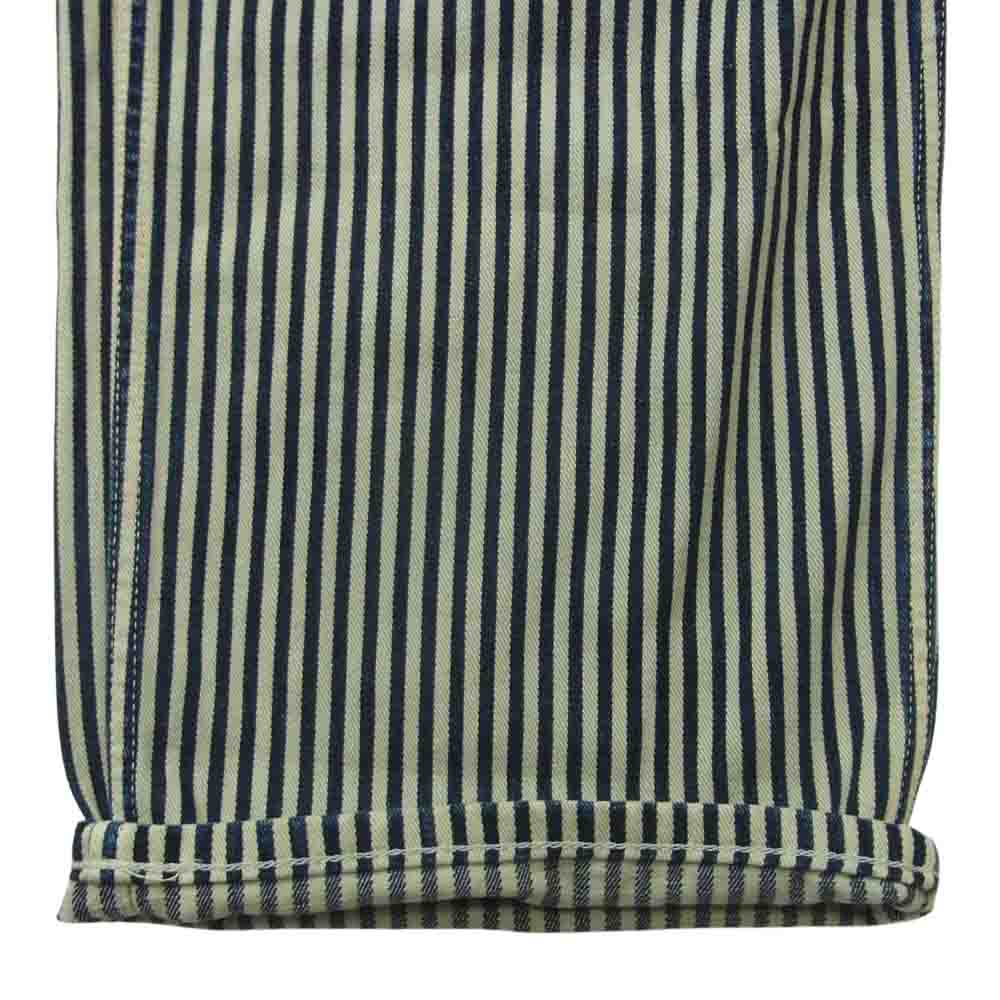 Levi's リーバイス Lot 26050 太幅 ヒッコリー ストライプ オーバーオール LVC USED加工 インディゴブルー系 オフホワイト系 サイズ表記なし【中古】