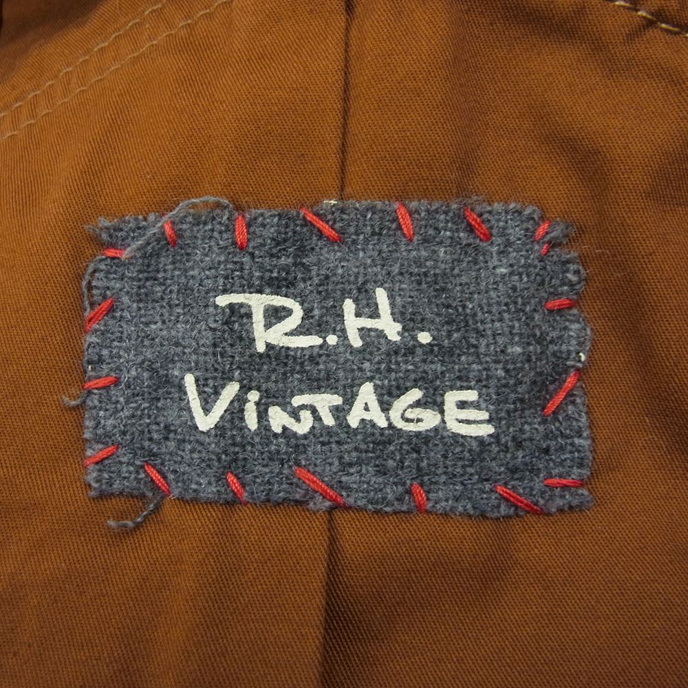 Ron Herman ロンハーマン R.H. VINTAGE サロペット オーバーオル 豚革 ピッグレザー ブラウン系 XS【中古】