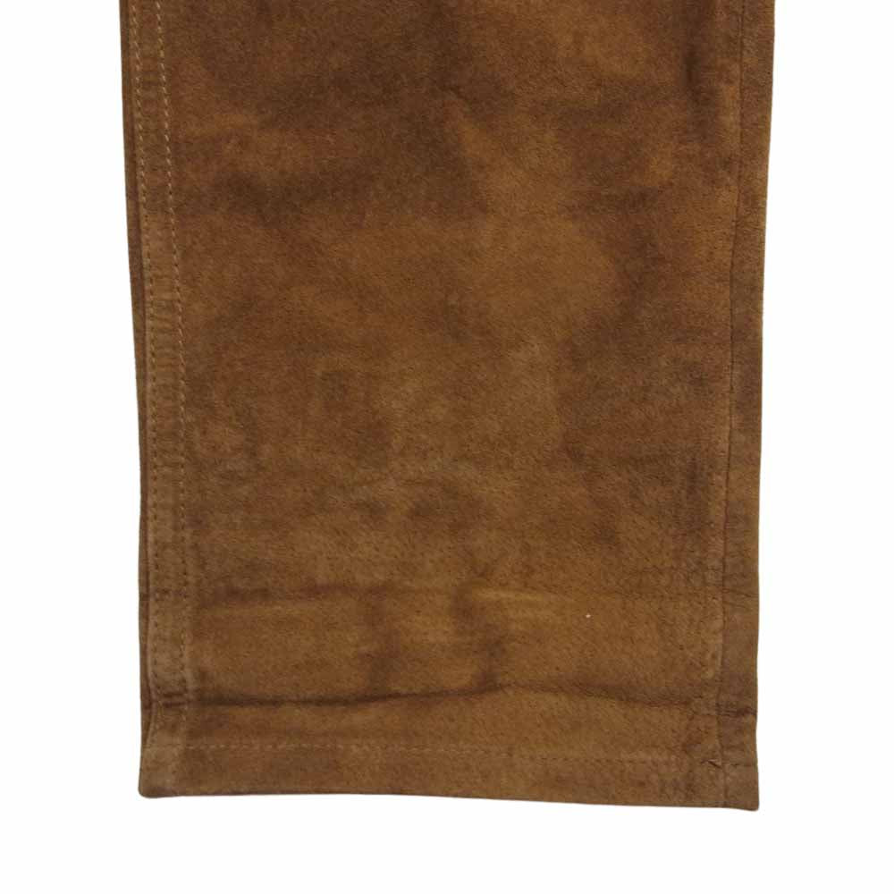 Ron Herman ロンハーマン R.H. VINTAGE サロペット オーバーオル 豚革 ピッグレザー ブラウン系 XS【中古】