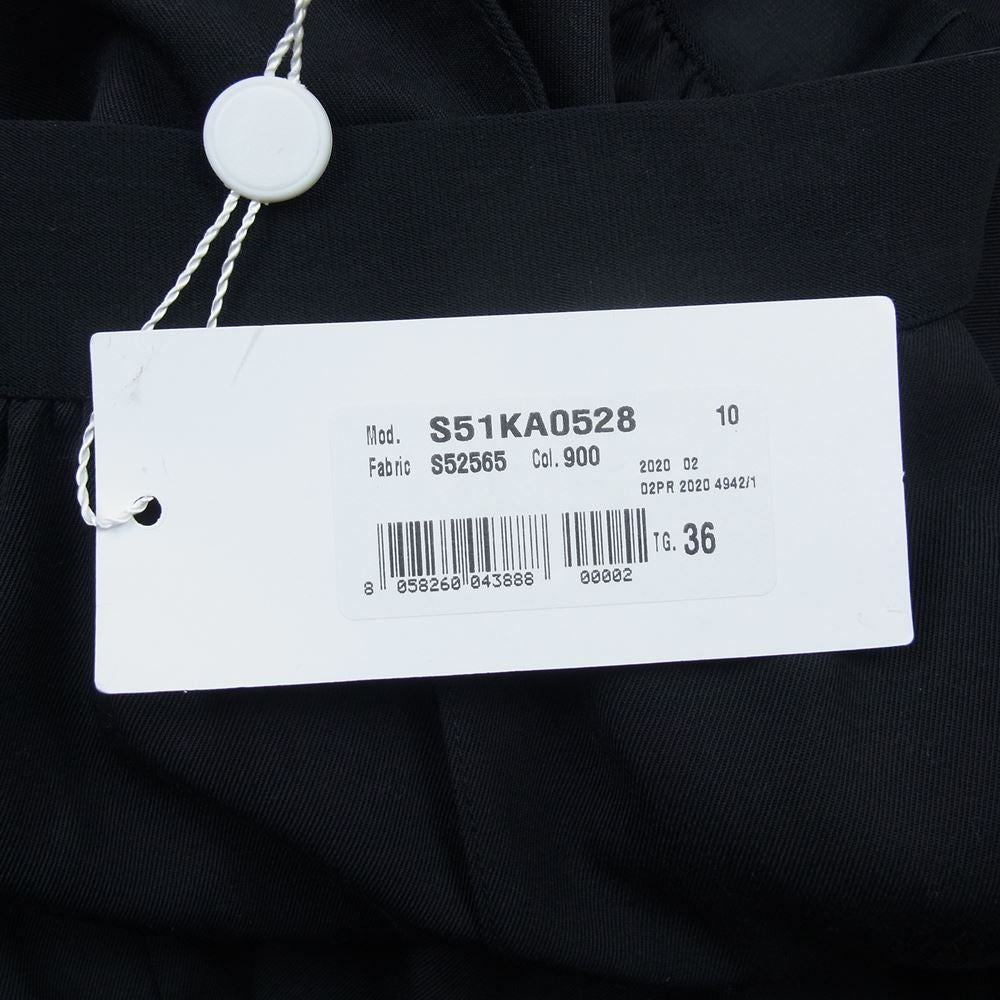 MAISON MARGIELA メゾンマルジェラ 1ライン 20SS S51KA0528 Viscose Satin Pants ビスコース サテン パンツ ブラック系 36【極上美品】【中古】