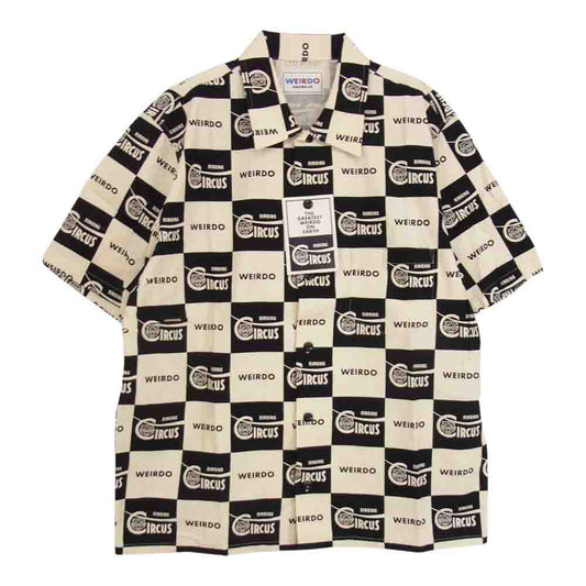 WEIRDO ウィアード wrd-20-ss-16 RINGING S/S SHIRTS 半袖 シャツ ブラック系 L【極上美品】【中古】
