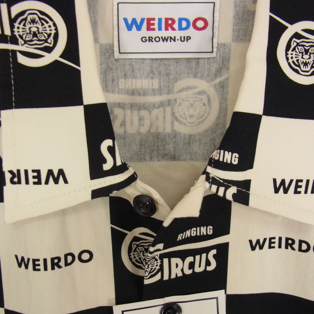 WEIRDO ウィアード wrd-20-ss-16 RINGING S/S SHIRTS 半袖 シャツ ブラック系 L【極上美品】【中古】