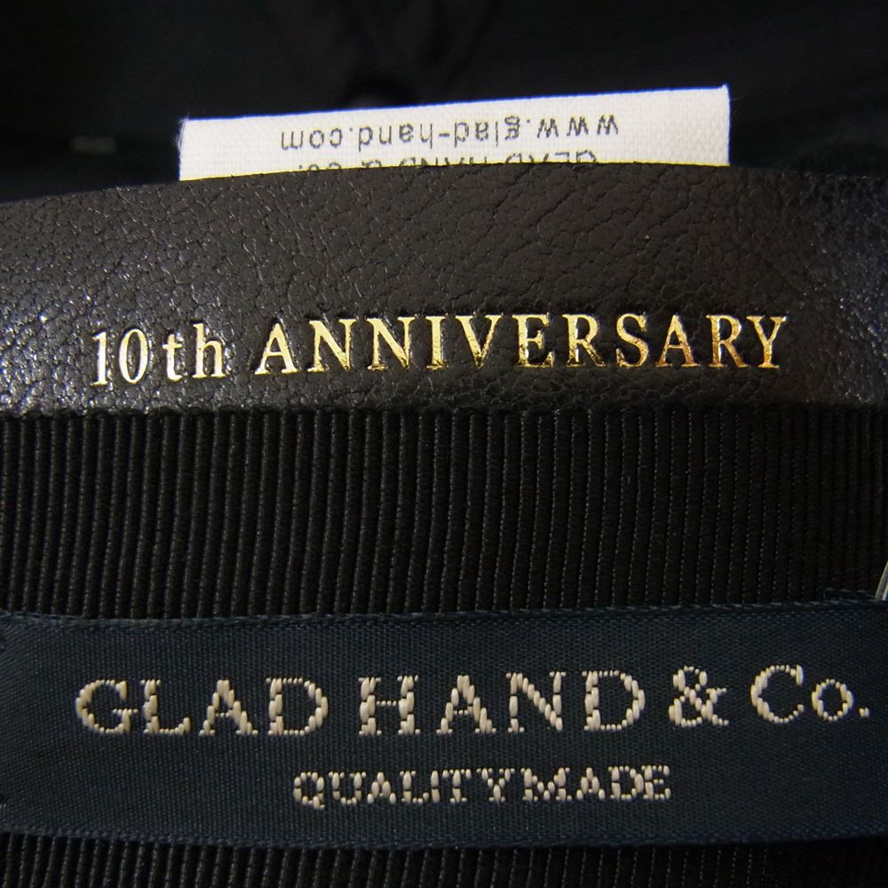 GLADHAND & Co. グラッドハンド FAMILY CREST  CAP 10周年 記念 モノグラム キャップ ブラック系【中古】