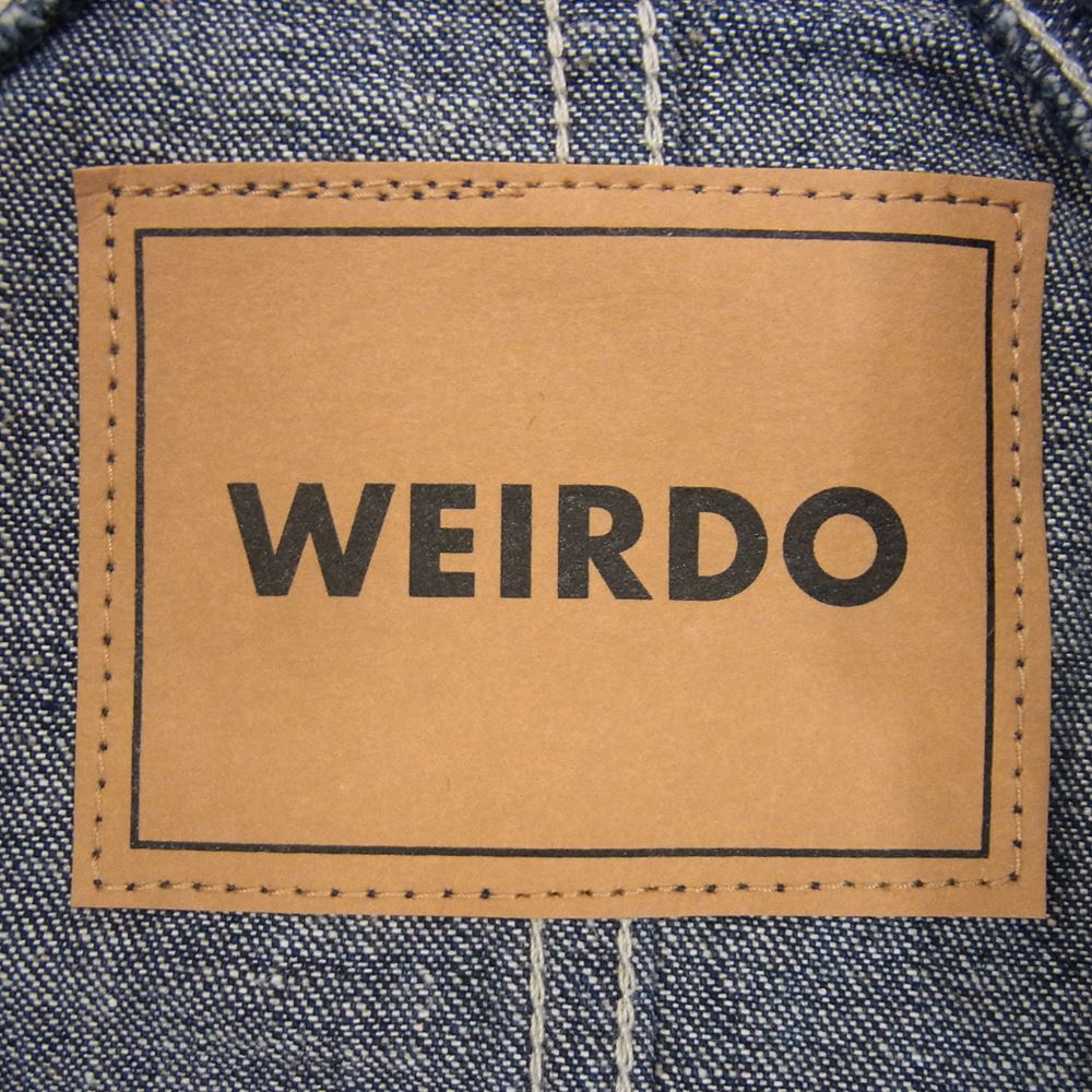 WEIRDO ウィアード WRD-19-AW-06 LIGHT RANCH DENIM COVERALL デニム カバーオール ジャケット インディゴブルー系 L【美品】【中古】