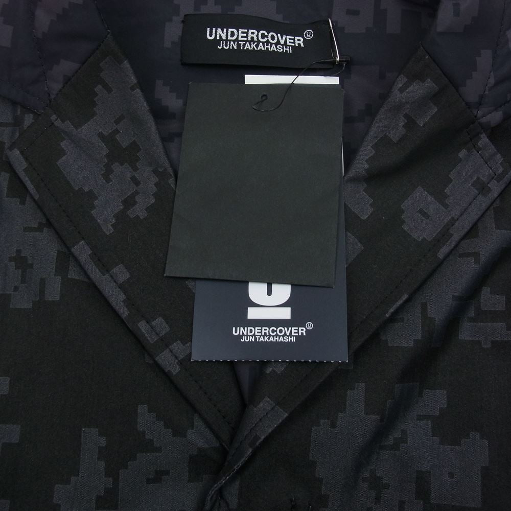 UNDERCOVER アンダーカバー UCZ4210 蜘蛛巣城 グラフィック ニット 切替 ジャケット ブラック系 3【新古品】【未使用】【中古】