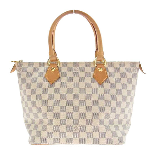 LOUIS VUITTON ルイ・ヴィトン N51186 ダミエ アズール サレヤPM トート バッグ オフホワイト系【中古】