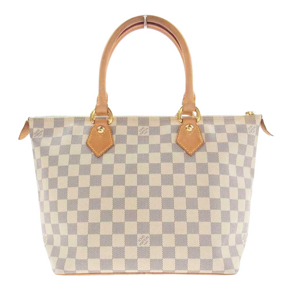 LOUIS VUITTON ルイ・ヴィトン N51186 ダミエ アズール サレヤPM トート バッグ オフホワイト系【中古】