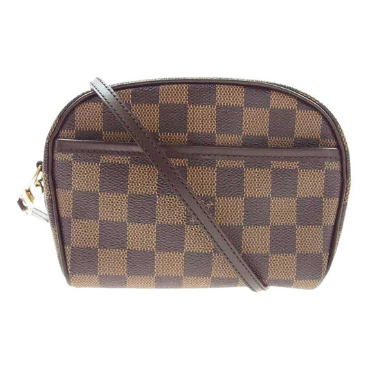 LOUIS VUITTON ルイ・ヴィトン N51296 ダミエ ポシェット イパネマ ショルダーバッグ ポーチ  ブラウン系【美品】【中古】