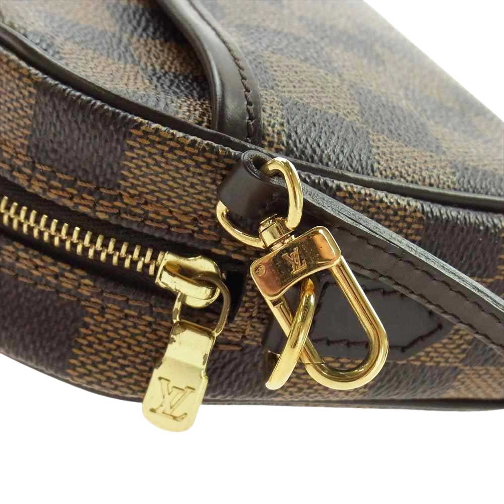 LOUIS VUITTON ルイ・ヴィトン N51296 ダミエ ポシェット イパネマ ショルダーバッグ ポーチ  ブラウン系【美品】【中古】