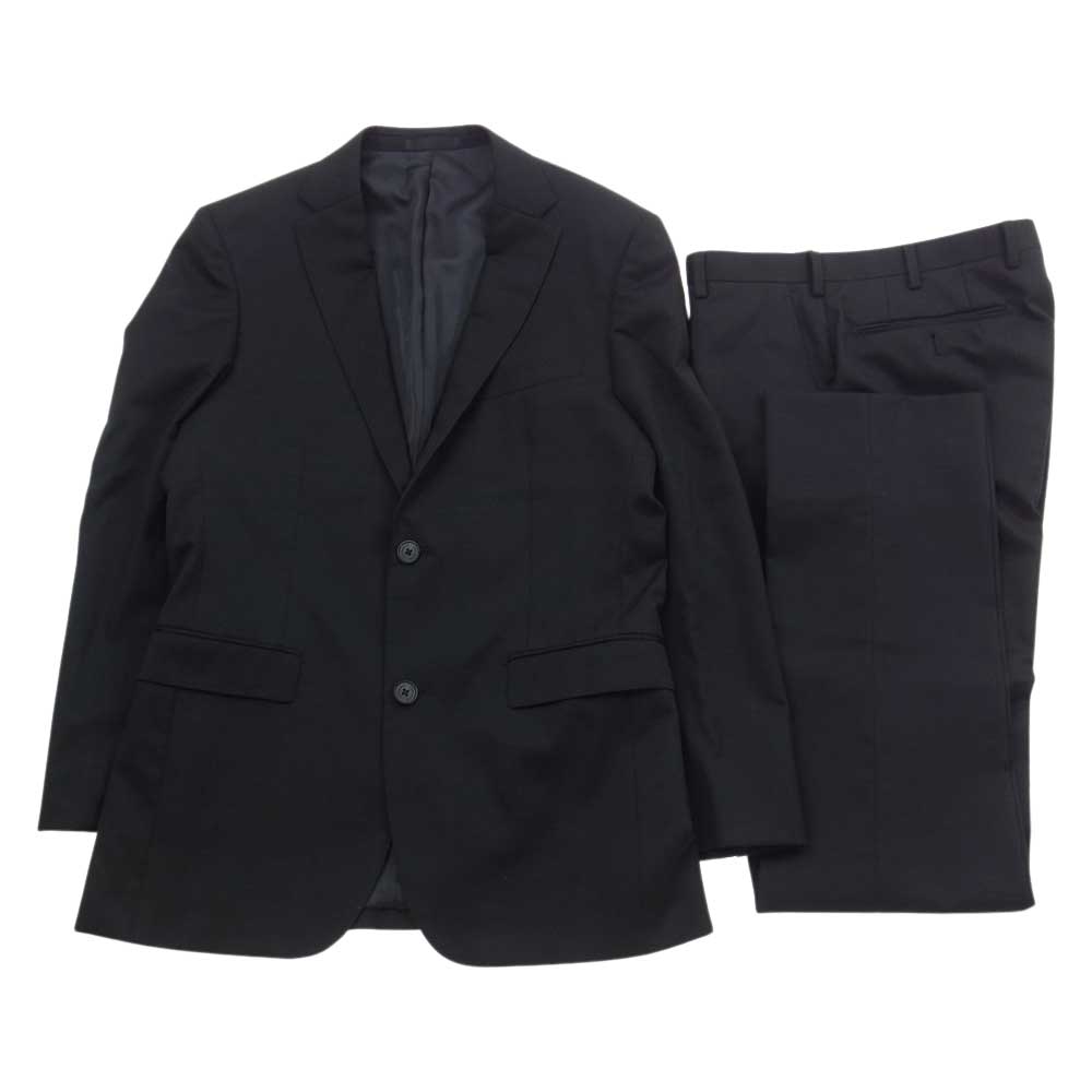 BURBERRY BLACK LABEL バーバリーブラックレーベル D1H00-999 ウール テーラード ジャケット スラックス セットアップ ブラック系【中古】