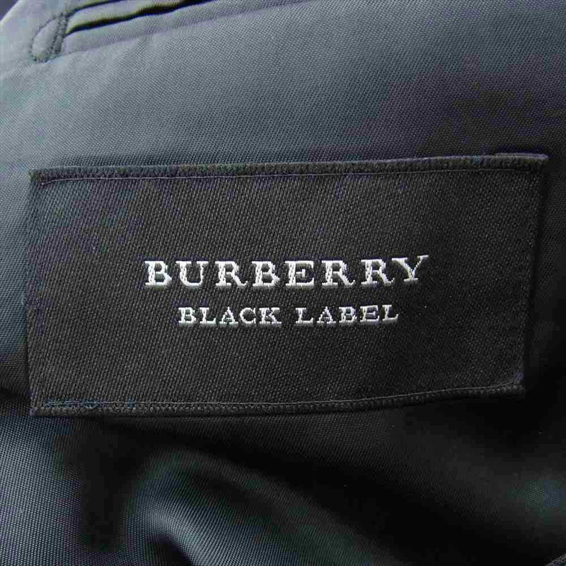 BURBERRY BLACK LABEL バーバリーブラックレーベル D1H00-999 ウール テーラード ジャケット スラックス セットアップ ブラック系【中古】