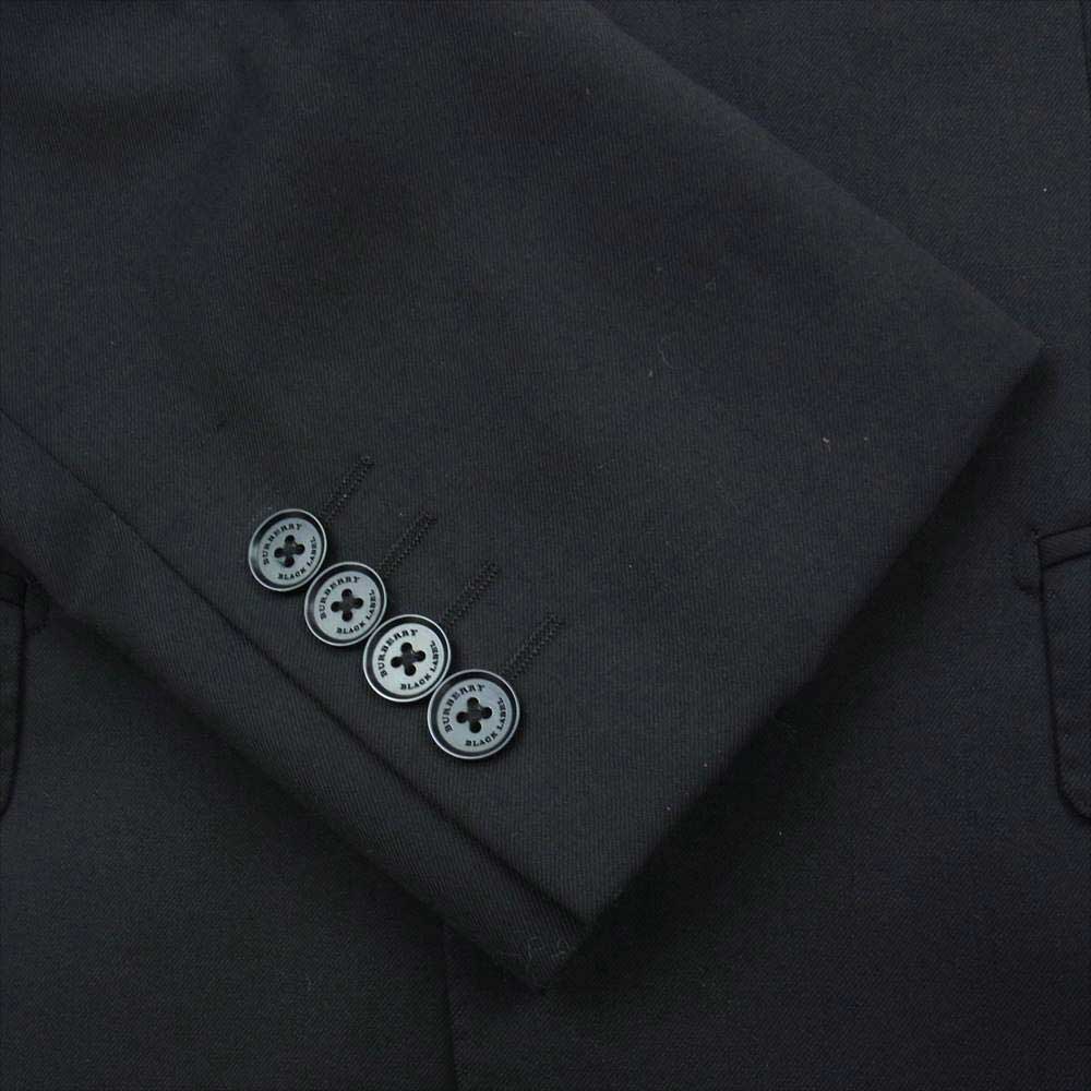 BURBERRY BLACK LABEL バーバリーブラックレーベル D1H00-999 ウール テーラード ジャケット スラックス セットアップ ブラック系【中古】