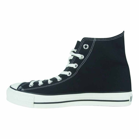 CONVERSE コンバース ALL STAR オールスター ハイカット スニーカー 日本製 ブラック系 ホワイト系 9.5【美品】【中古】