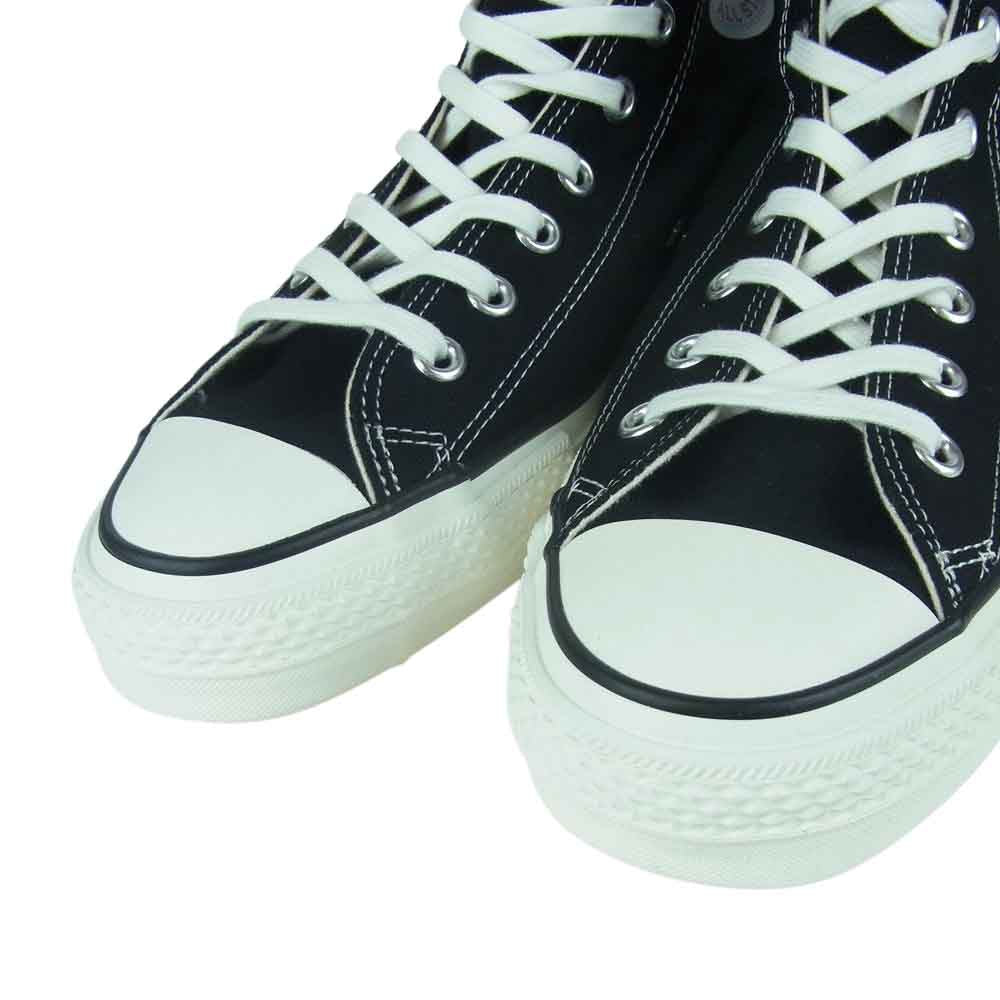 CONVERSE コンバース ALL STAR オールスター ハイカット スニーカー 日本製 ブラック系 ホワイト系 9.5【美品】【中古】