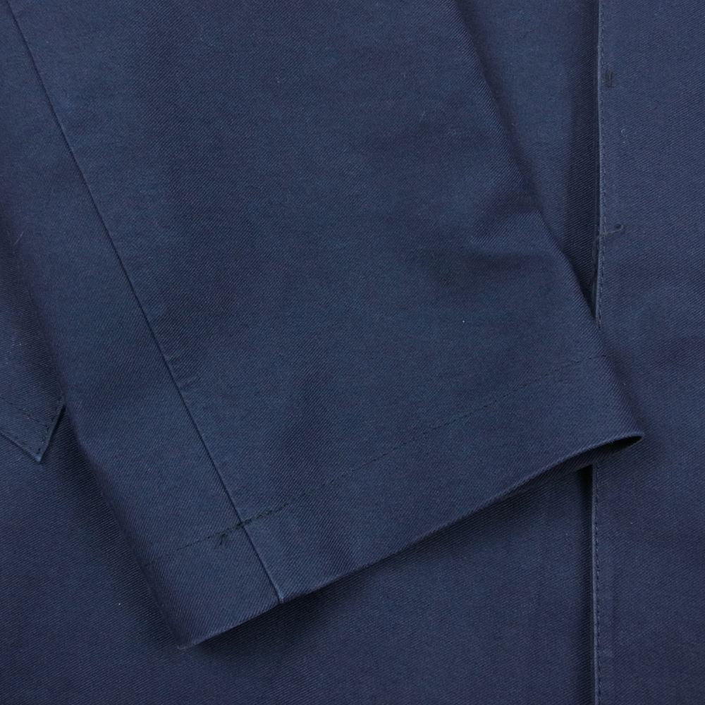 Mackintosh マッキントッシュ ゴム引き ステンカラー コットン コート ネイビー系 38【中古】