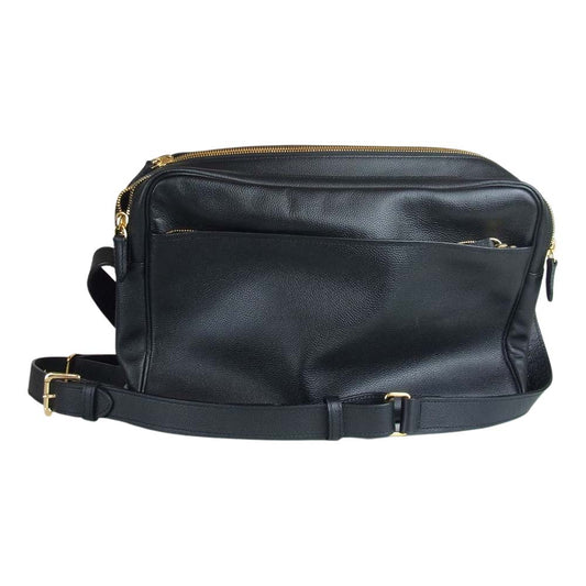 ユナイテッドアローズ バイ 吉田カバン SHOULDER レザー ショルダー バック ブラック系【中古】
