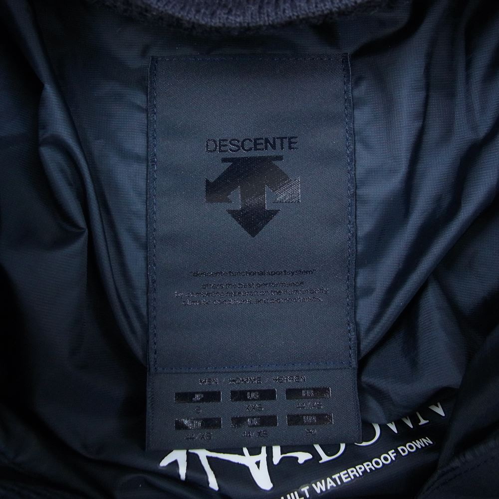 DESCENTE デサント DIA3772U 水沢ダウン ALLTERRAIN オルテライン ANCHOR アンカー ダウン ジャケット ネイビー系 S【中古】