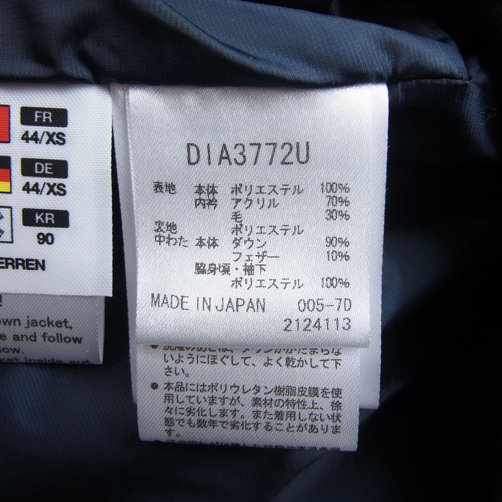 DESCENTE デサント DIA3772U 水沢ダウン ALLTERRAIN オルテライン ANCHOR アンカー ダウン ジャケット ネイビー系 S【中古】