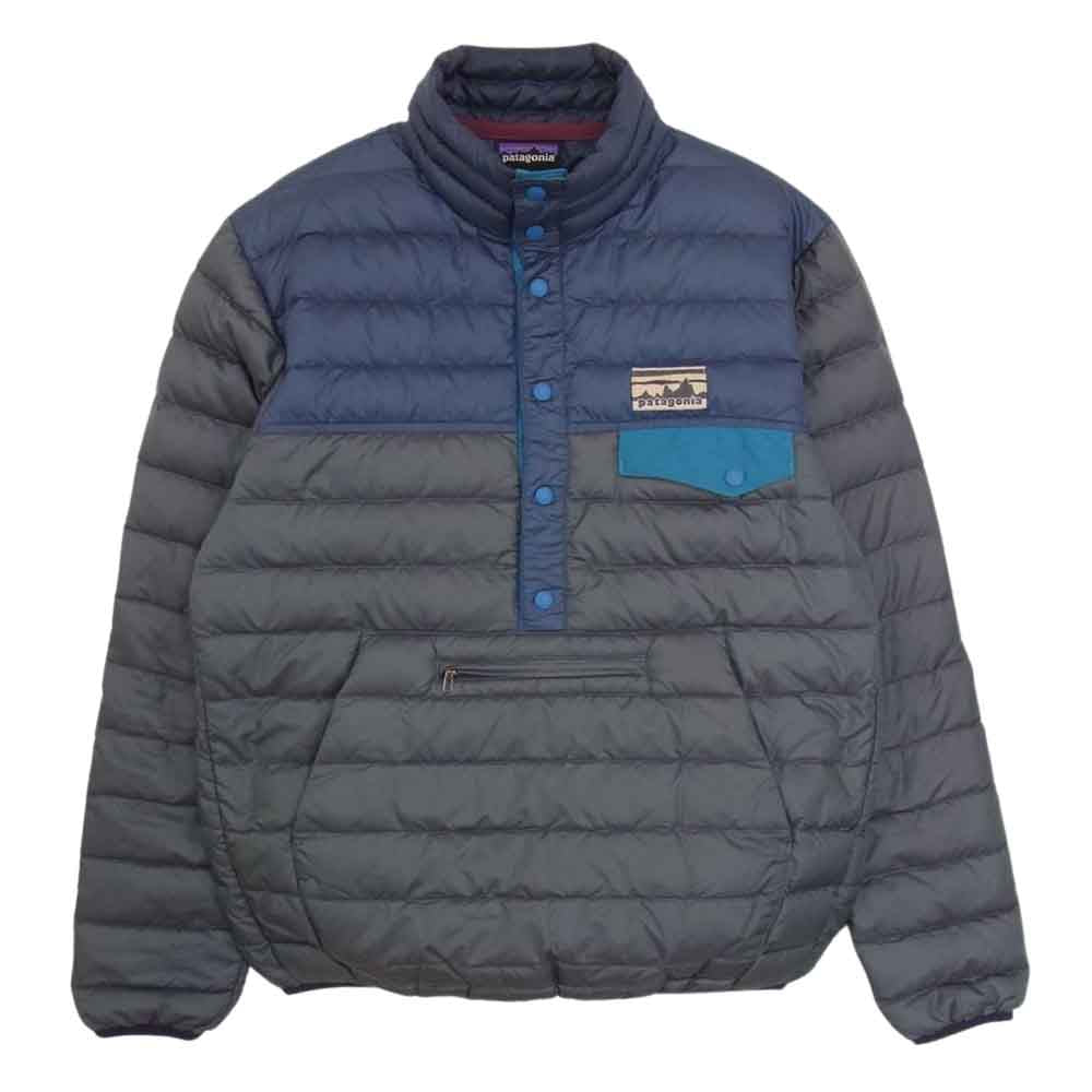 patagonia パタゴニア 27245FA15 エクスクルーシブ スナップT プルオーバー ダウン ジャケット グレー系 XS【中古】