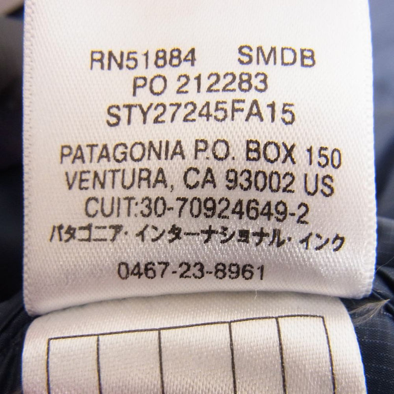 patagonia パタゴニア 27245FA15 エクスクルーシブ スナップT プルオーバー ダウン ジャケット グレー系 XS【中古】