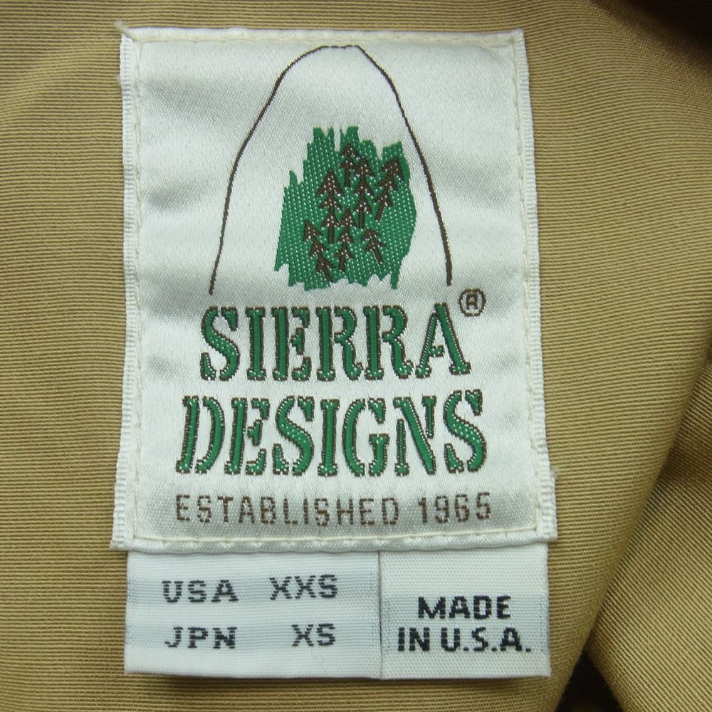 SIERRA DESIGNS シエラデザイン 8001C 60/40 SHORT PARKA ショート パーカー 米国製 オレンジ系 XS【中古】