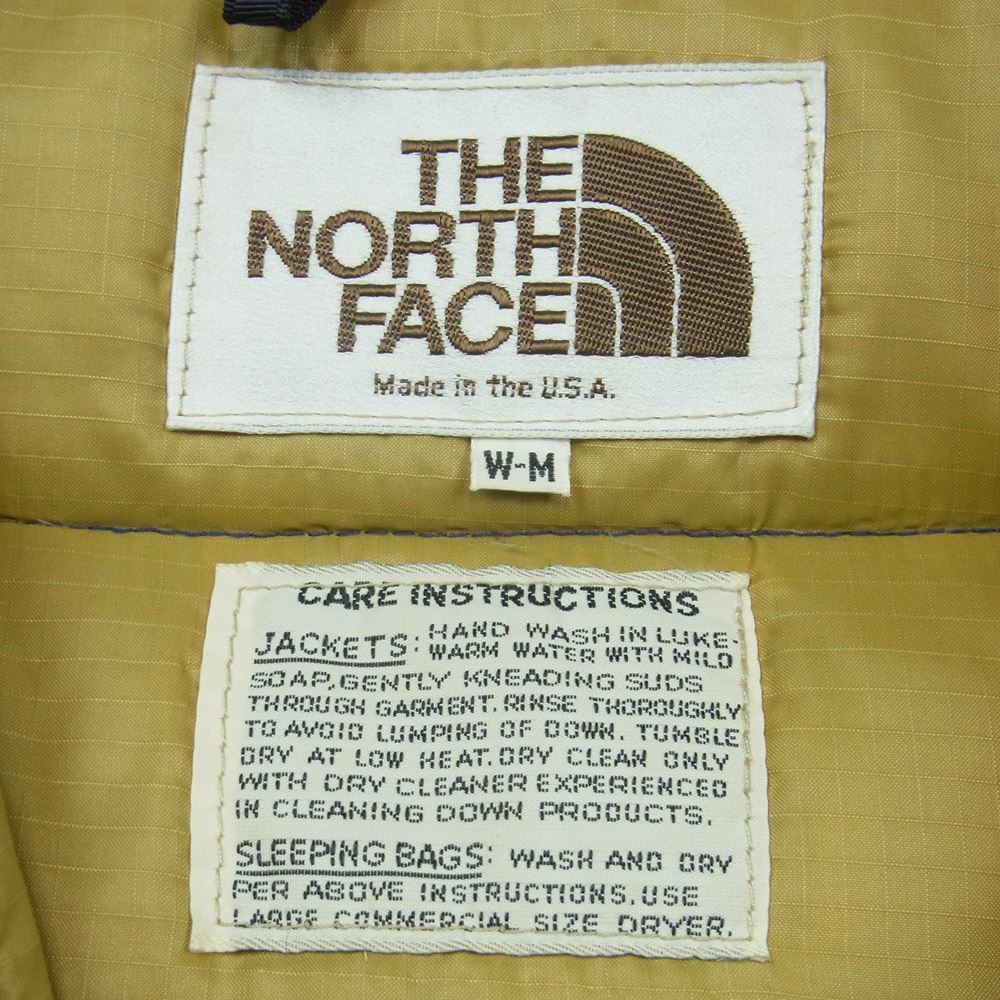 THE NORTH FACE ノースフェイス ヴィンテージ 80s 茶タグ シェラパーカー ダウン ジャケット USA製 ブルー系 M【中古】